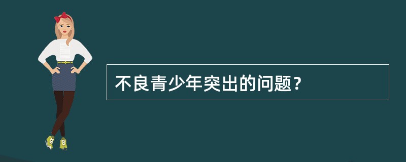 不良青少年突出的问题？