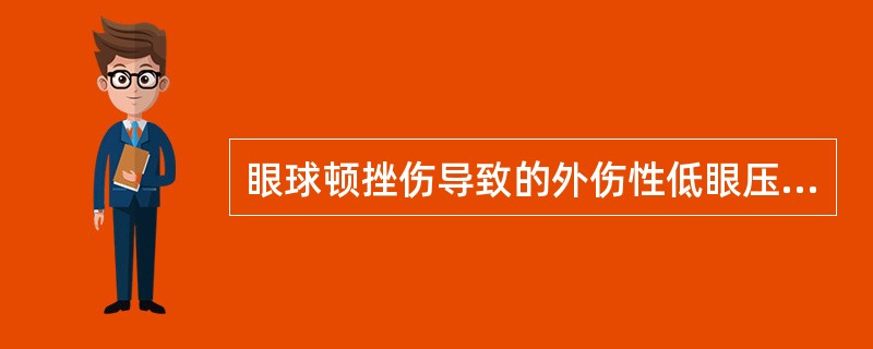 眼球顿挫伤导致的外伤性低眼压可表现为（）
