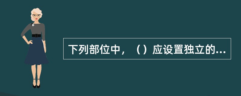 下列部位中，（）应设置独立的机械加压送风的防烟设施?