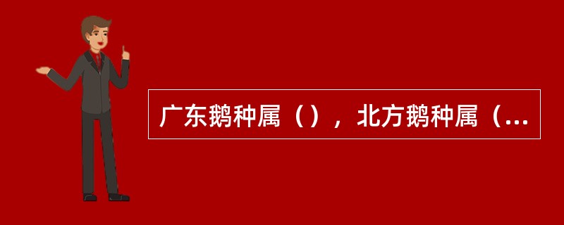 广东鹅种属（），北方鹅种属（）。