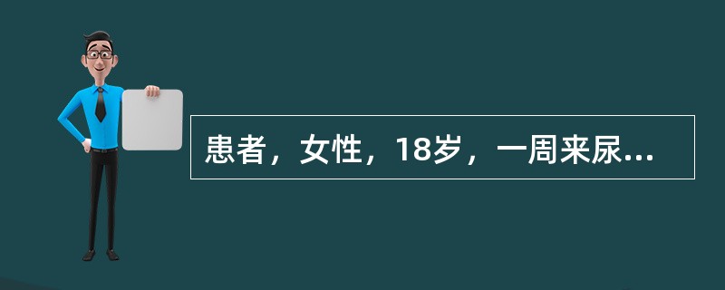 患者，女性，18岁，一周来尿少，眼睑、下肢浮肿。血压140／100mmHg，尿蛋