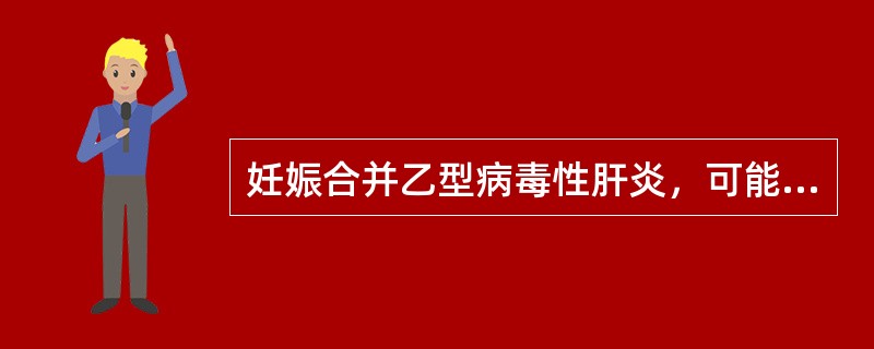 妊娠合并乙型病毒性肝炎，可能对胎儿造成的不良影响不包括（）