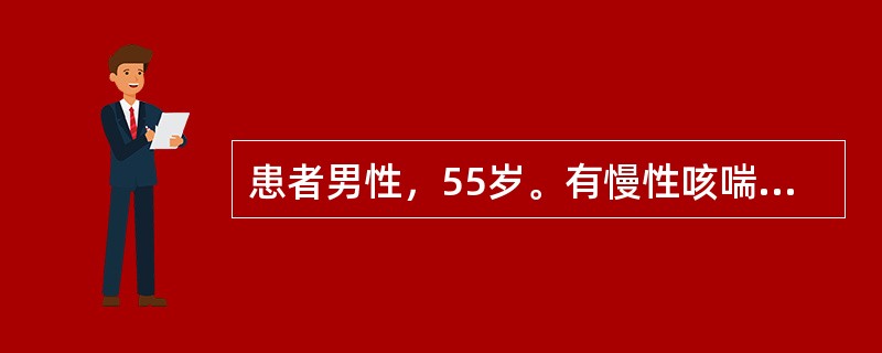 患者男性，55岁。有慢性咳喘病史十余年，平素易汗出，劳动后尤甚，易外感，体倦乏力