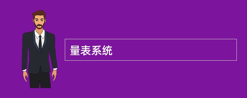 量表系统