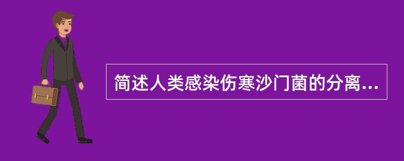 简述人类感染伤寒沙门菌的分离培养与鉴定程序.