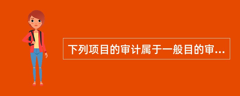 下列项目的审计属于一般目的审计的有（）。