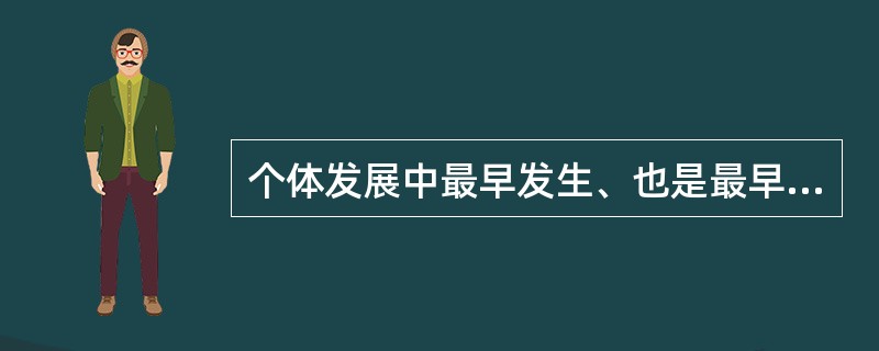 个体发展中最早发生、也是最早成熟的认识过程是()