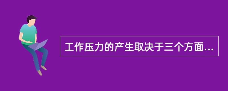 工作压力的产生取决于三个方面的因素：外在的环境和工作要求、个体的资源、（）。