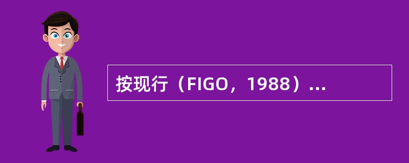 按现行（FIGO，1988）的子宫内膜瘤手术分期标准，ⅡB期是（）