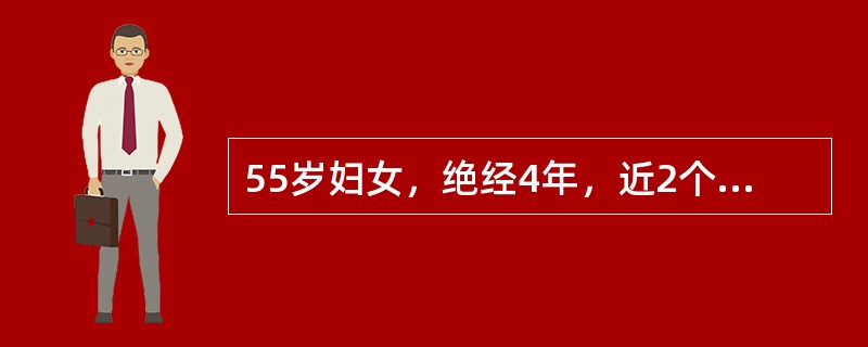 55岁妇女，绝经4年，近2个月再现少量阴道流血。查：子宫稍大、稍软。为进一步确诊