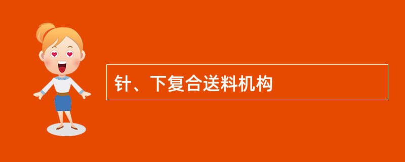 针、下复合送料机构