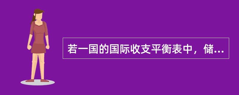 若一国的国际收支平衡表中，储备资产项目为-2450亿美元，则表示该国（）