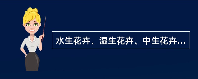 水生花卉、湿生花卉、中生花卉、早生花卉都是根据花卉对（）的不同要求而分类的。