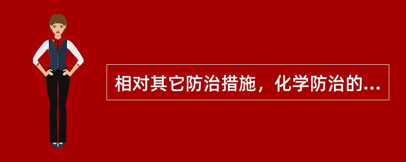 相对其它防治措施，化学防治的缺点为（）