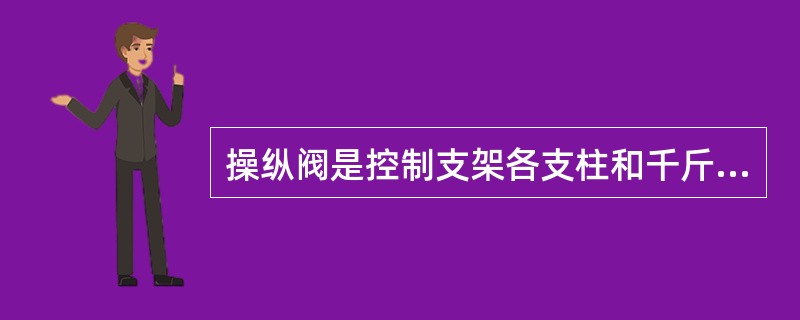 操纵阀是控制支架各支柱和千斤顶（），完成液压支架预定动作的（）。