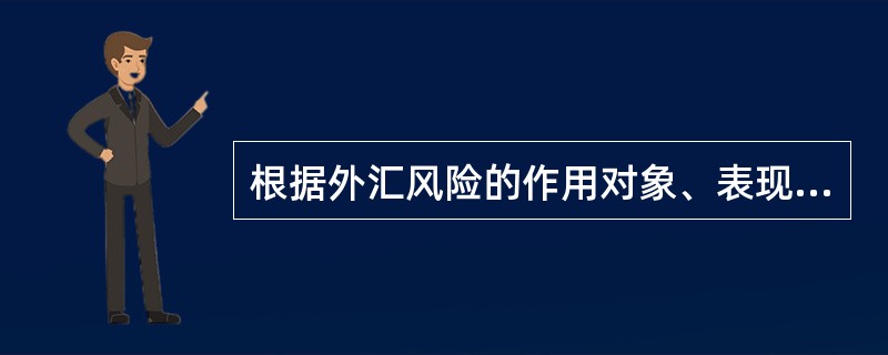 根据外汇风险的作用对象、表现形式进行风险种类划分，不包括（）