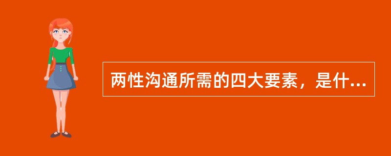 两性沟通所需的四大要素，是什么？