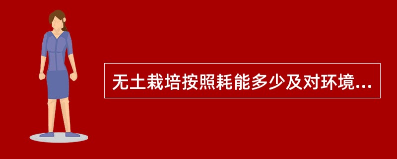 无土栽培按照耗能多少及对环境的影响划分