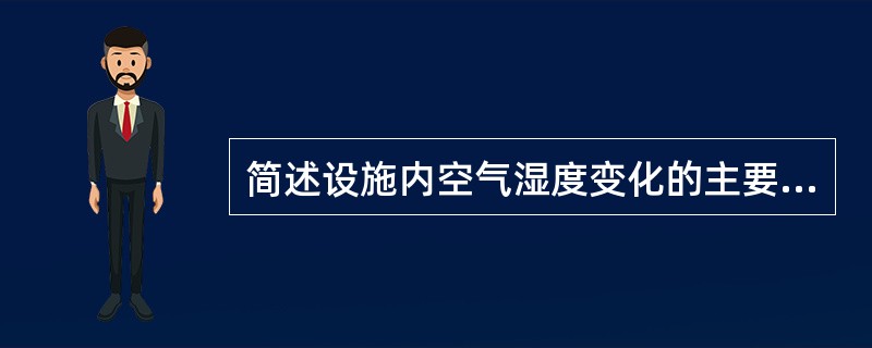 简述设施内空气湿度变化的主要特征。