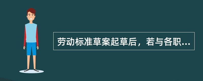 劳动标准草案起草后，若与各职能部门意见不一致，经协商仍未取得一致意见的，则（）