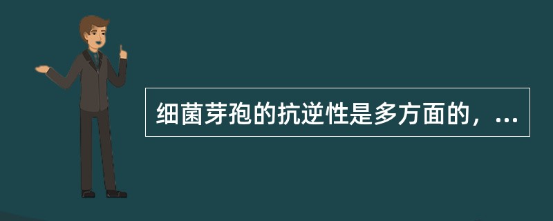 细菌芽孢的抗逆性是多方面的，但是突出的是（）