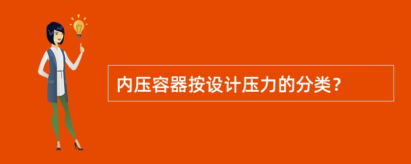 内压容器按设计压力的分类？