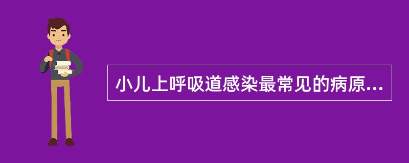 小儿上呼吸道感染最常见的病原体是：（）