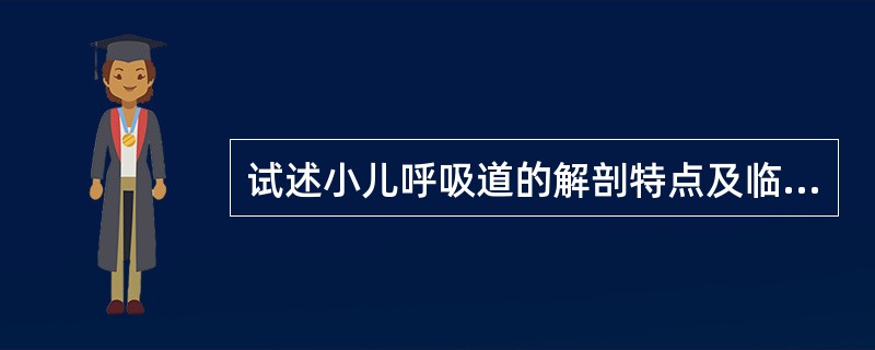 试述小儿呼吸道的解剖特点及临床意义。