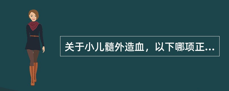 关于小儿髓外造血，以下哪项正确（）