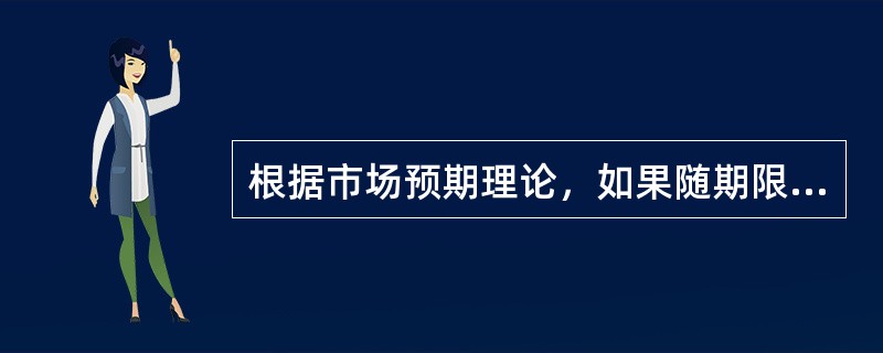 根据市场预期理论，如果随期限增加而即期利率提高，即利率期限结构呈上升趋势，表明投