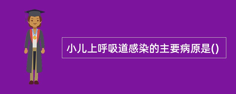 小儿上呼吸道感染的主要病原是()