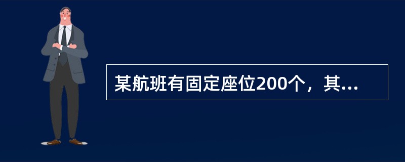 某航班有固定座位200个，其固定成本为123280元，每位旅客的票价为1000元