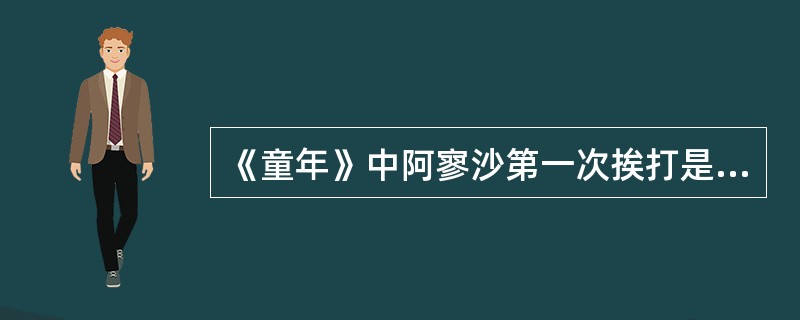 《童年》中阿寥沙第一次挨打是因为（）