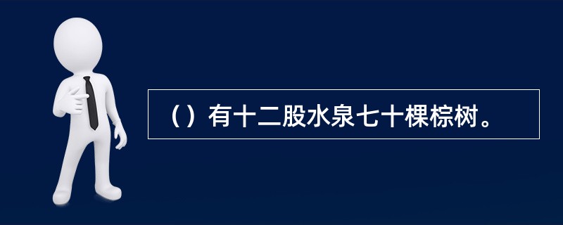 （）有十二股水泉七十棵棕树。