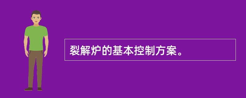 裂解炉的基本控制方案。