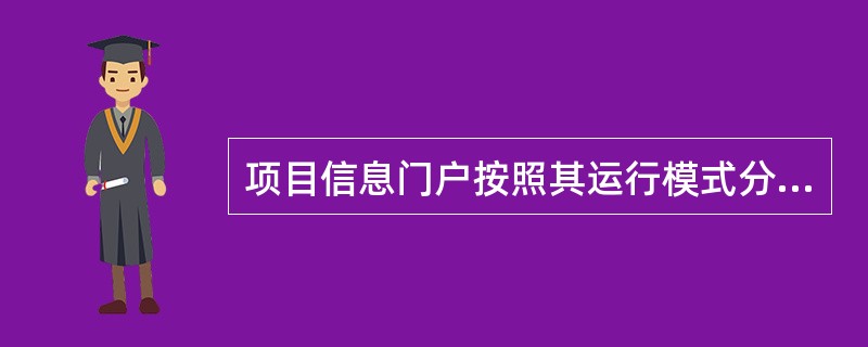 项目信息门户按照其运行模式分类包括（）。