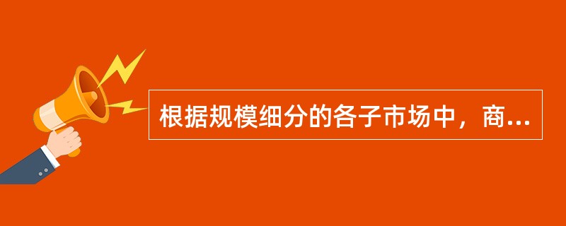 根据规模细分的各子市场中，商业银行应重点争取的客户群为()。