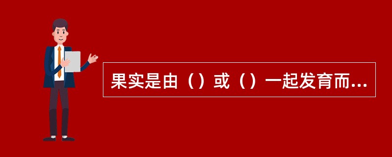 果实是由（）或（）一起发育而成的器官。