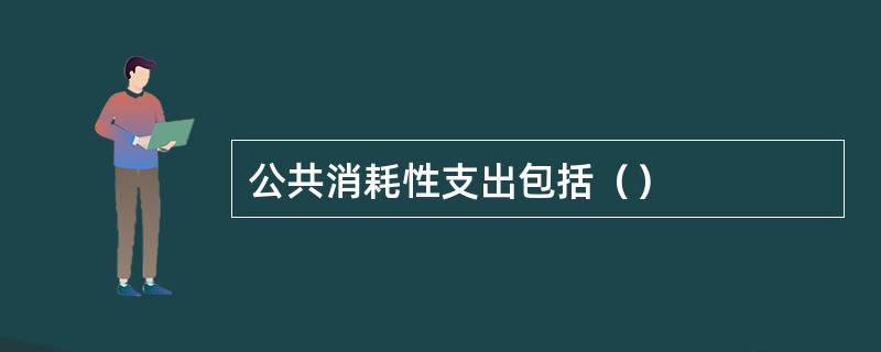 公共消耗性支出包括（）