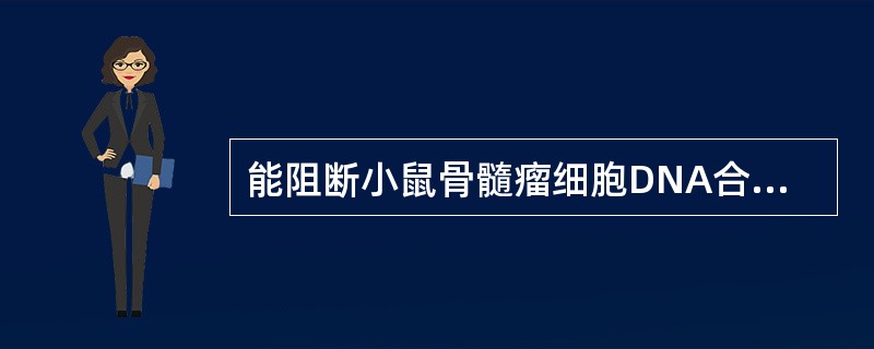 能阻断小鼠骨髓瘤细胞DNA合成的物质是（）