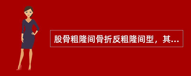 股骨粗隆间骨折反粗隆间型，其骨折近端移位方向是（）