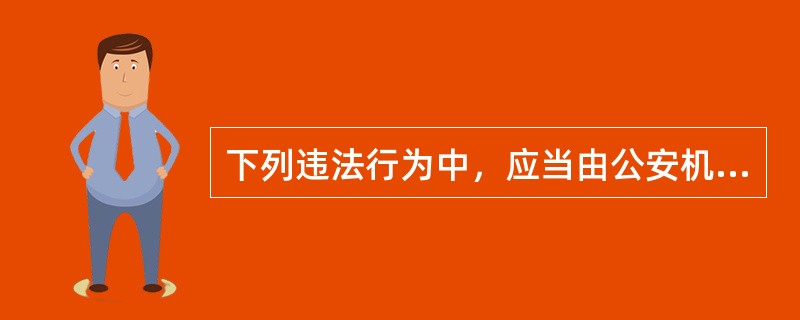 下列违法行为中，应当由公安机关管辖的有（）。