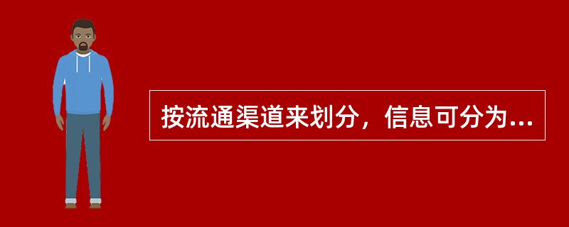 按流通渠道来划分，信息可分为（）