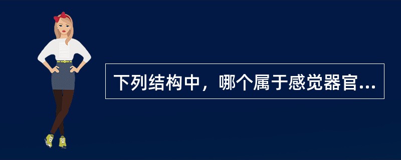 下列结构中，哪个属于感觉器官（）。