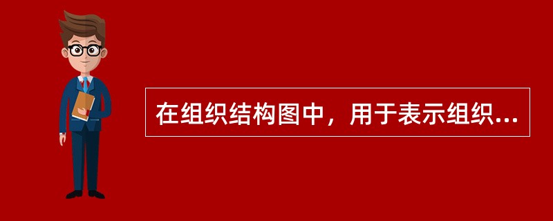 在组织结构图中，用于表示组织机构的图形是（）。