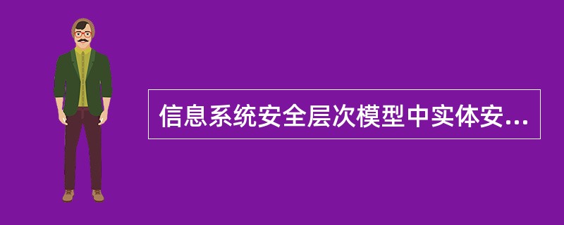 信息系统安全层次模型中实体安全不包括（）