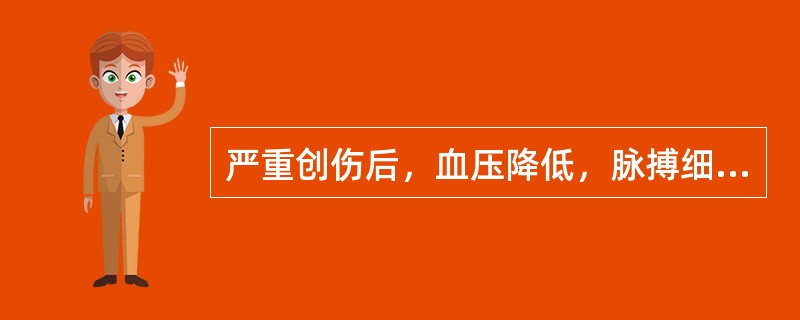 严重创伤后，血压降低，脉搏细速，面色苍白，诊断为休克。治疗时重点应注意（）