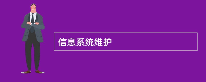 信息系统维护