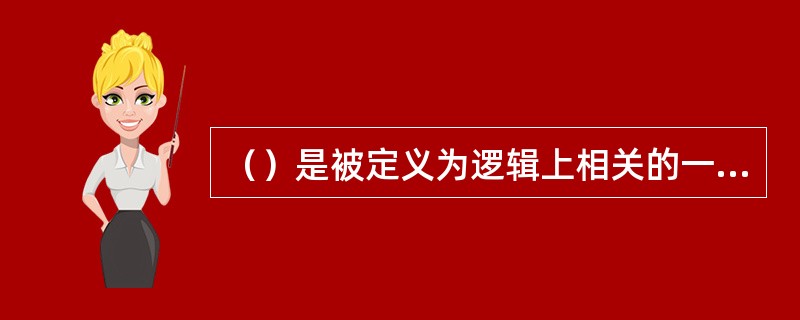 （）是被定义为逻辑上相关的一组决策和过程的集合，这些决策和过程是管理企业资源所需