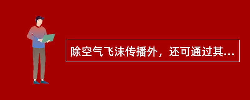 除空气飞沫传播外，还可通过其他途径传播的呼吸道传染病有（）